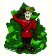 Magnet Mountie in Trees