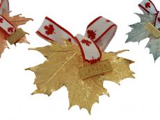 Real Maple Leaf Christmas Ornament