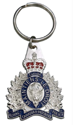 SILVER Key Ring RCMP Crest | The Mounted Police Post