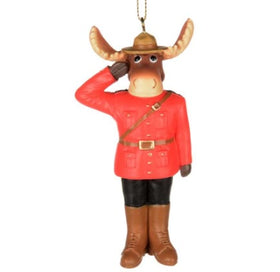 Mountie Moose Ornament
