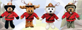 5 inch RCMP Mountie Clips plush toy