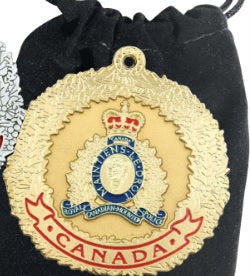Gold RCMP Crest Ornament