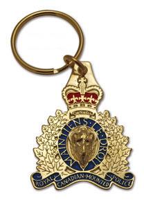 RCMP Crest Key Ring