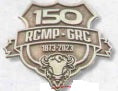150 Years Pin Badge Antique Silver Design