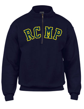 Sweatshirt Quarter-Zip Embroidered RCMP
