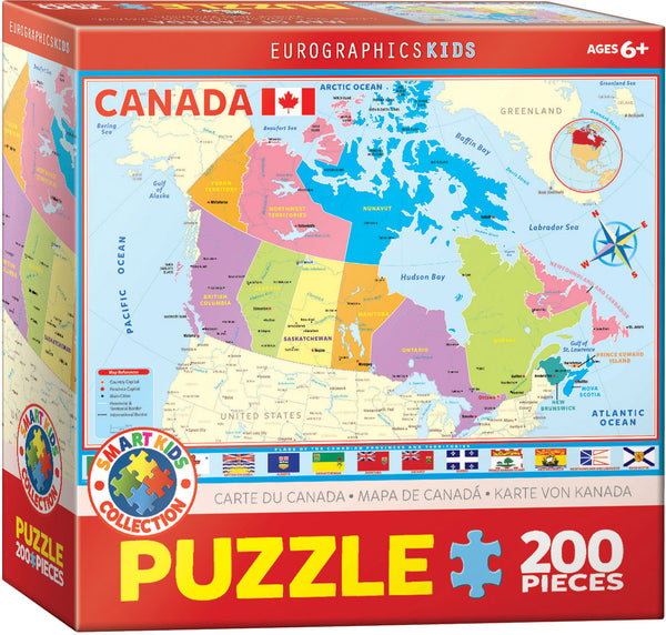 Canada Map 200 pc Puzzle