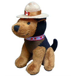 5 inch RCMP Mountie Clips plush toy