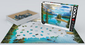 Maligne Lake Alberta 1000 Puzzle