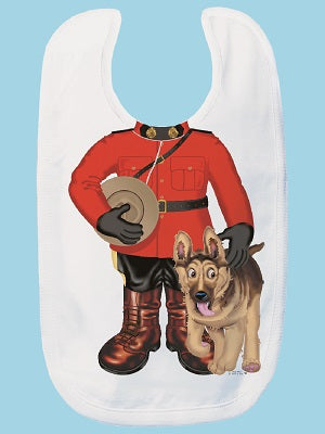 Bib RCMP Mountie with Dog Childs