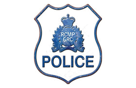 Metal Sign RCMP GRC Sheild