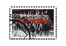 Metal Sign Stamp Mountie Ride Charge