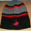 Toque Stripe RCMP HnR Black Silver Red