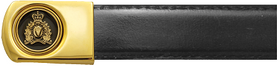 RCMP Gold Crest Leather Belt