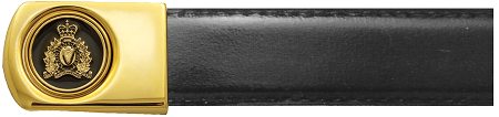 RCMP Gold Crest Leather Belt