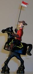 Bobble Head 7.5 inch Horse and Mountie Rider