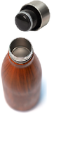 RCMP Crest Insulated Bottle Wood Finish
