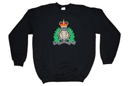Sweatshirt Crew Embroidered RCMP Crest Black