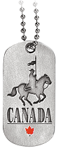 RCMP Dogtag Horse and Rider