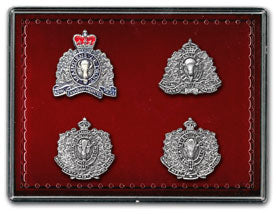 Historical RCMP Crest Pin Set