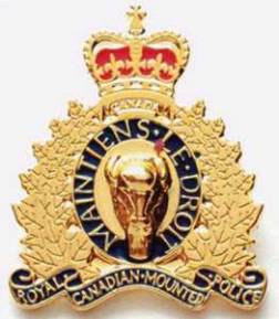 RCMP Large Gold Crest Pin