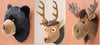 8 inch Critter Heads Plush Toy