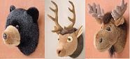 8 inch Critter Heads Plush Toy
