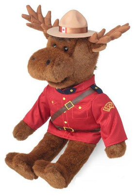 22 inch RCMP Mountie Officer Moose plush toy