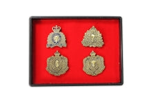 Historical RCMP Crest Pin Set