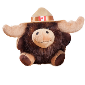 4.5 inch Mountie Moose Plush Toy