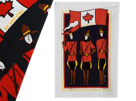 RCMP motif-design Tea Towel
